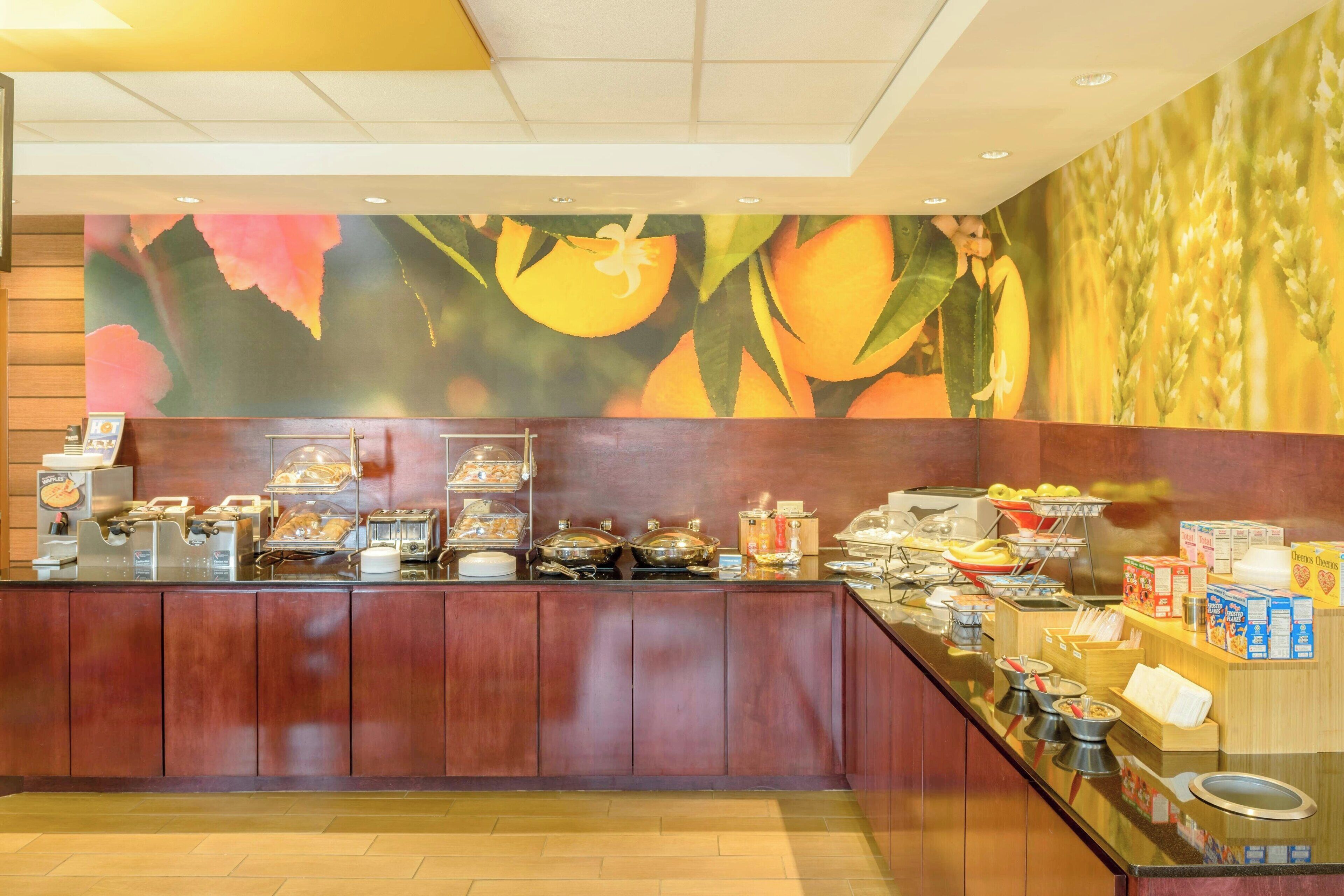 free daily buffet breakfast