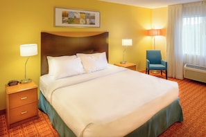 Premium bedding, down comforters, pillowtop beds, desk