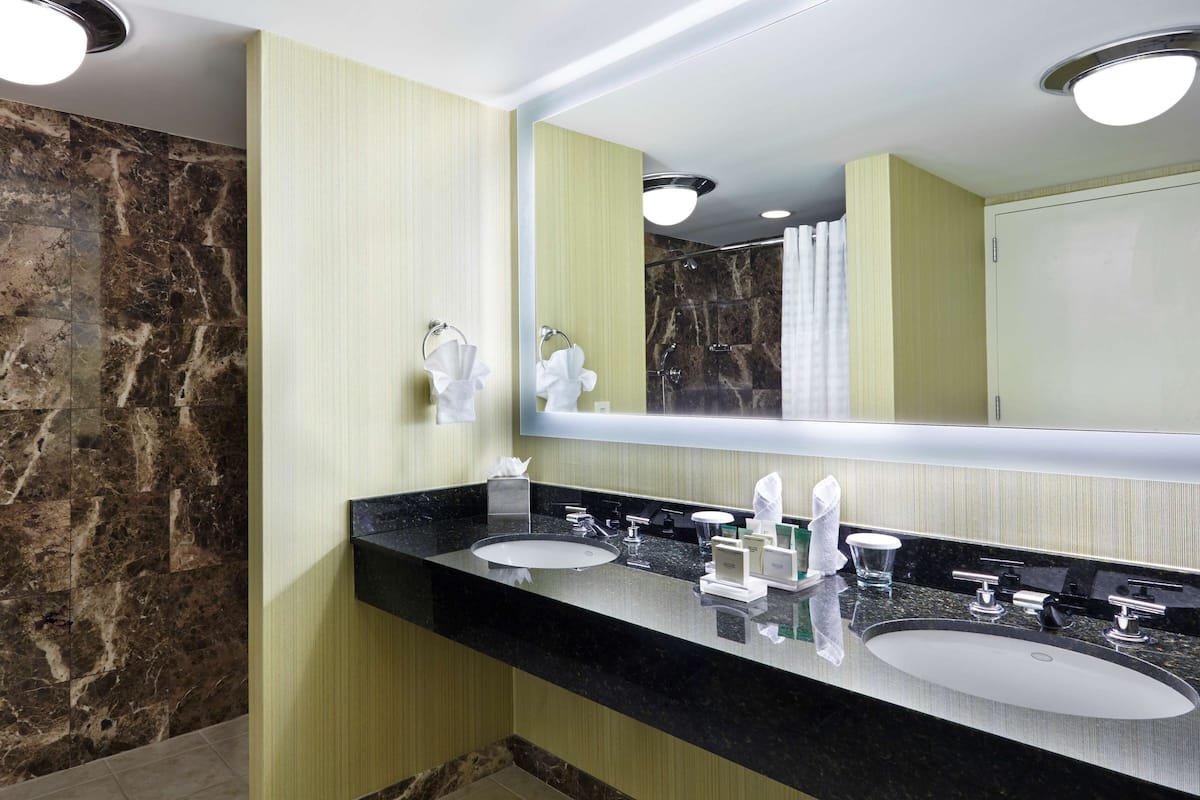 suite, 1 king bed | bathroom shower