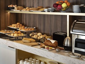 Daily buffet breakfast (EUR 18 per person)