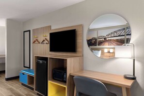 Room, 2 Double Beds, Non Smoking | Desk, iron/ironing board, free WiFi, bed sheets