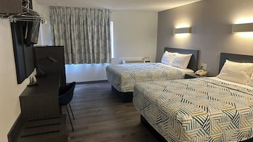 Desk, blackout drapes, iron/ironing board, free WiFi