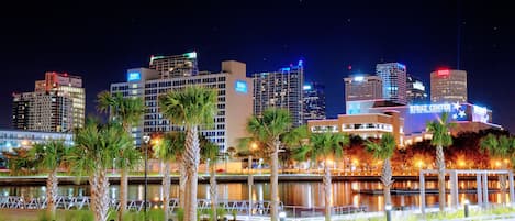 Front of property – evening/night