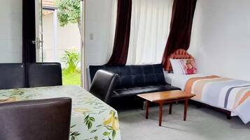 Appartement Familial, 2 chambres, non-fumeur, cuisine (Family unit) | Coin séjour