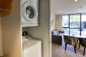 Standard Apartment, 1 Bedroom, Courtyard Area | Living area | 1-cm TV with satellite channels