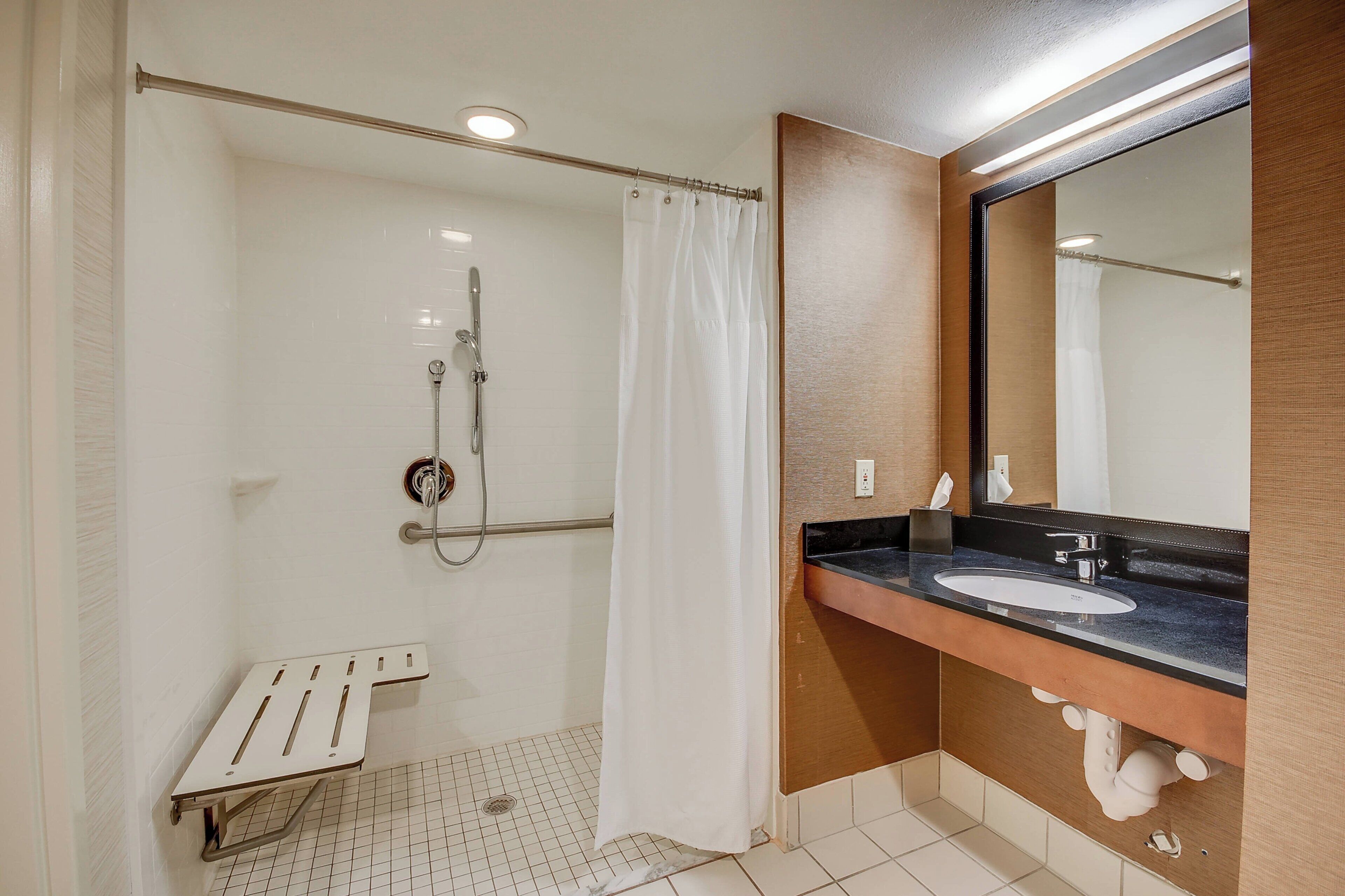 free toiletries, hair dryer, towels