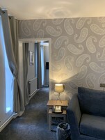 Desk, laptop workspace, iron/ironing board, free WiFi