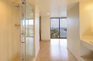 Cabezal de ducha tipo lluvia, artículos de tocador de diseñador