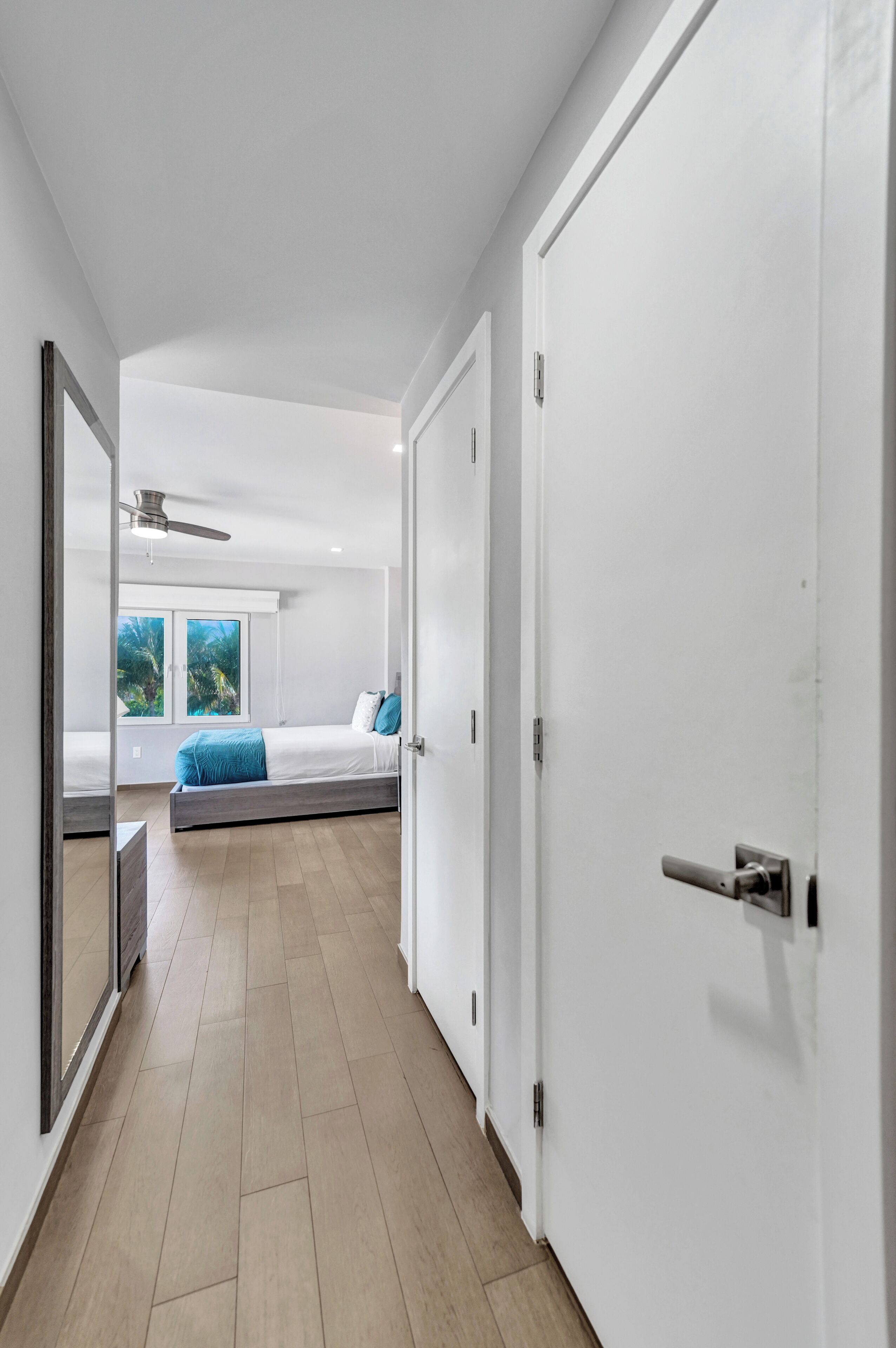 standard room, 2 double beds, partial sea view | 1 bedroom, premium bedding, in-room safe, desk