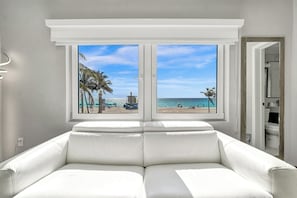 Vue sur la plage/l’océan