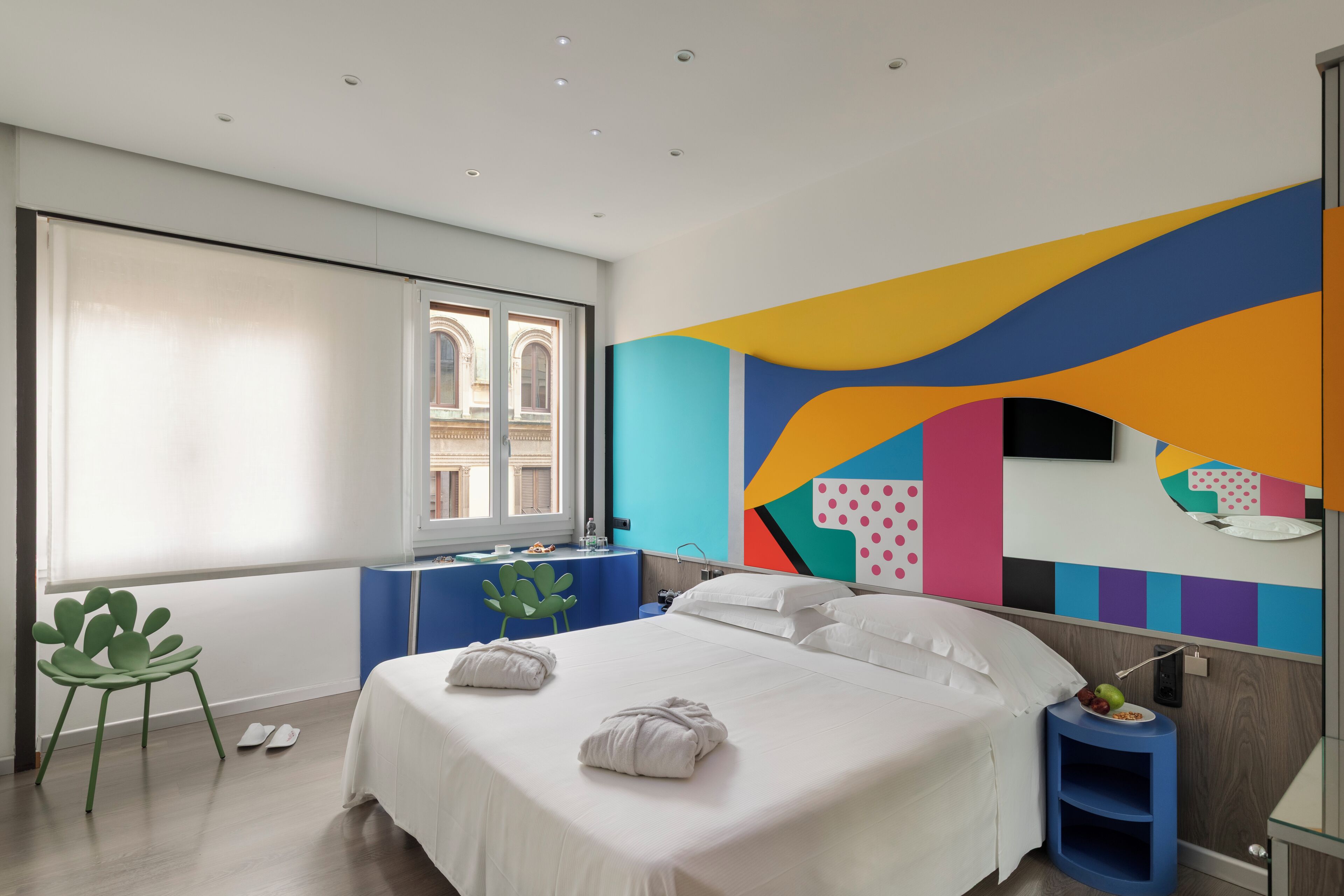 Superior kamer, 1 twee- of 2 eenpersoonsbedden | Luxe beddengoed, een minibar, een kluis op de kamer, een bureau