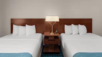 Room, 2 Queen Beds, Non Smoking | Premium bedding, desk, iron/ironing board, WiFi (free)
