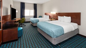 Room, 2 Queen Beds, Mobility Accessible, Non Smoking (Hearing) | Premium bedding, desk, iron/ironing board, WiFi (free)
