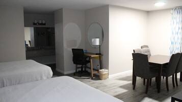 Suite, 2 Queen Beds, Non Smoking | Desk, free cribs/infant beds, rollaway beds, free WiFi