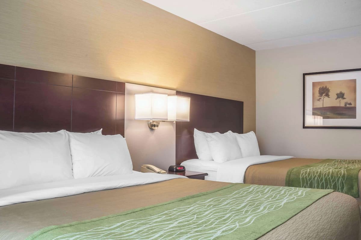 Standard Room, 2 Queen Beds (Interior Corridor 2nd Floor) | Premium bedding, desk, blackout drapes, iron/ironing board