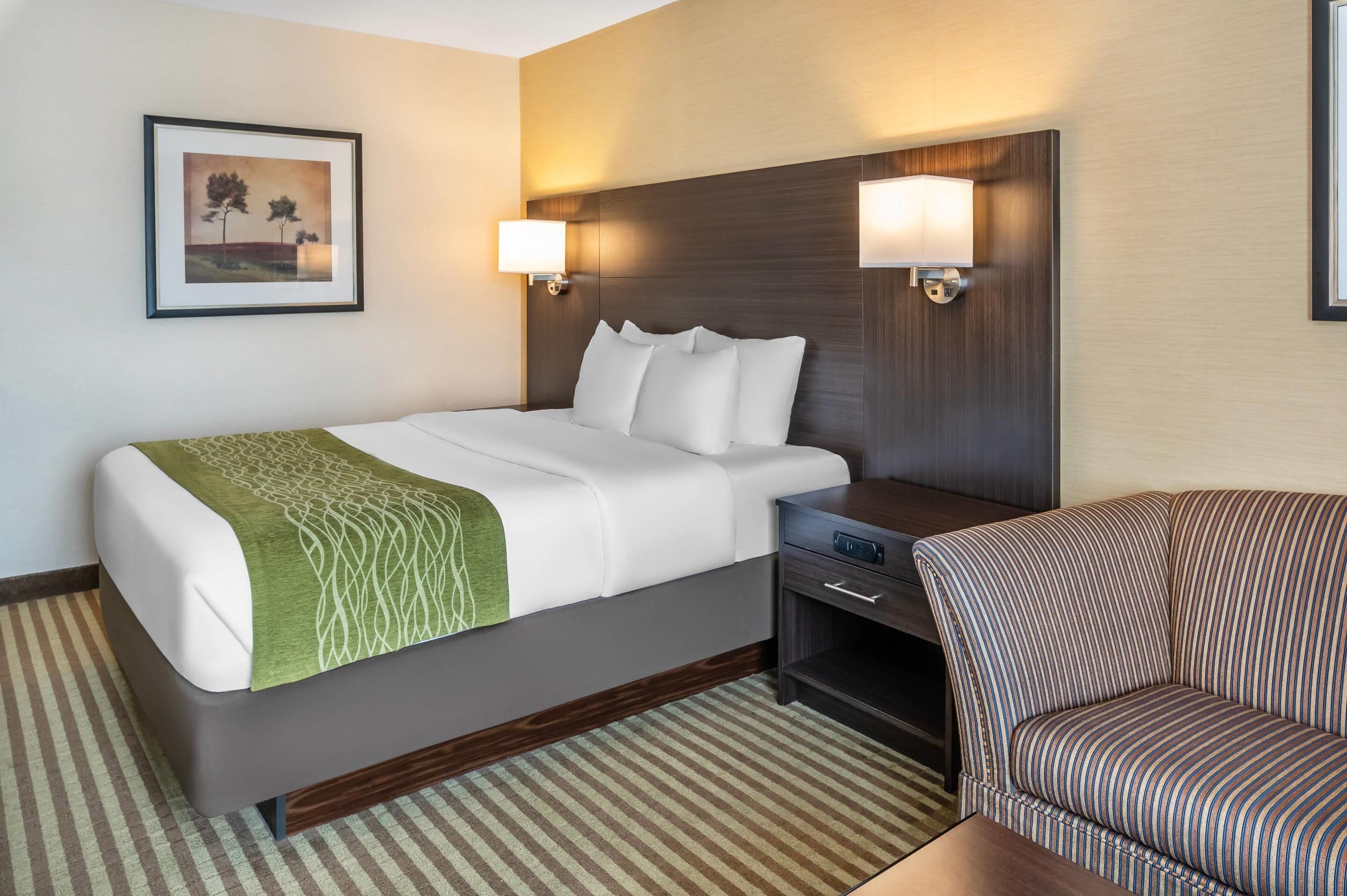 comfort care, standard room, 1 queen bed | premium bedding, desk, blackout curtains, iron/ironing board