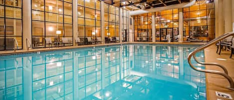 Indoor pool, seasonal outdoor pool