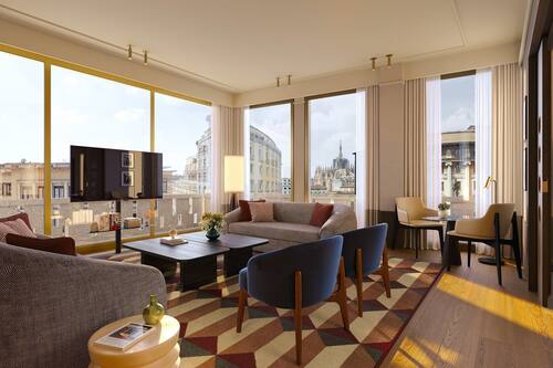 Literie de qualité supérieure, couette en duvet d'oie, minibar