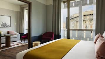 Literie de qualité supérieure, couette en duvet d'oie, minibar