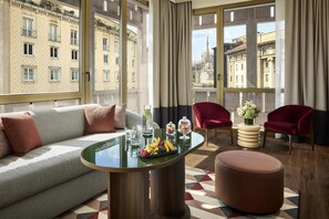 Literie de qualité supérieure, couette en duvet d'oie, minibar