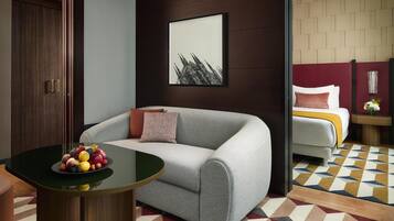 Ropa de cama de alta calidad, edredón y minibar