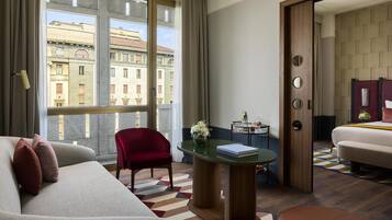 Literie de qualité supérieure, couette en duvet d'oie, minibar