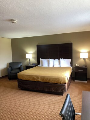 Standard Room, 1 King Bed, Non Smoking | Desk, laptop workspace, iron/ironing board, free WiFi