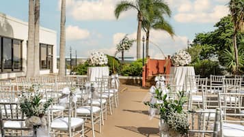 Área externa para casamento