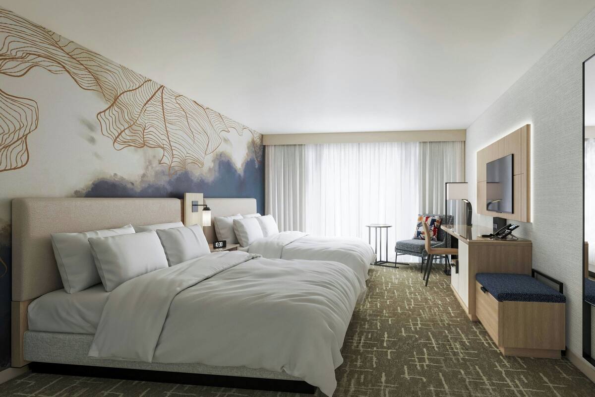 premium bedding, desk, soundproofing, iron/ironing board