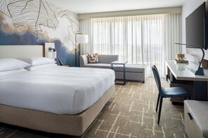 Premium bedding, desk, soundproofing, iron/ironing board