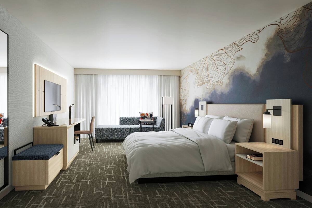 premium bedding, desk, soundproofing, iron/ironing board