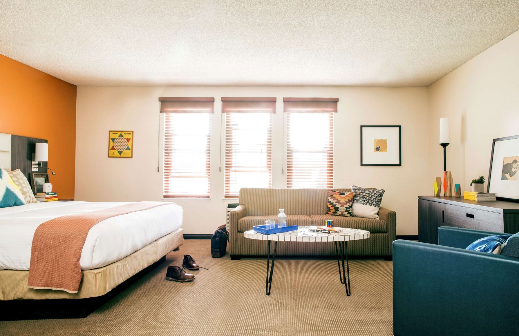 Egyptian cotton sheets, premium bedding, down comforters, minibar