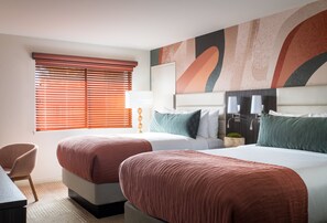 Room, 2 Double Beds | Egyptian cotton sheets, premium bedding, down comforters, minibar - Hotel Avante - JDV by Hyatt (Mountain View)