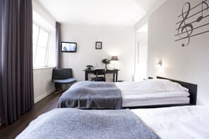 Classic Twin Room, 2 Twin Beds | Egyptian cotton sheets, premium bedding, down comforters, desk