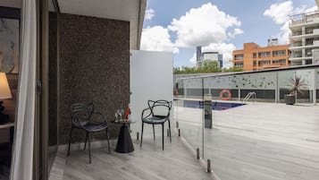 Deluxe Room, Multiple Beds, Terrace | Premium bedding, pillowtop beds, in-room safe, desk
