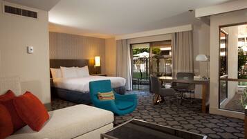 Premium bedding, down comforters, pillowtop beds, in-room safe