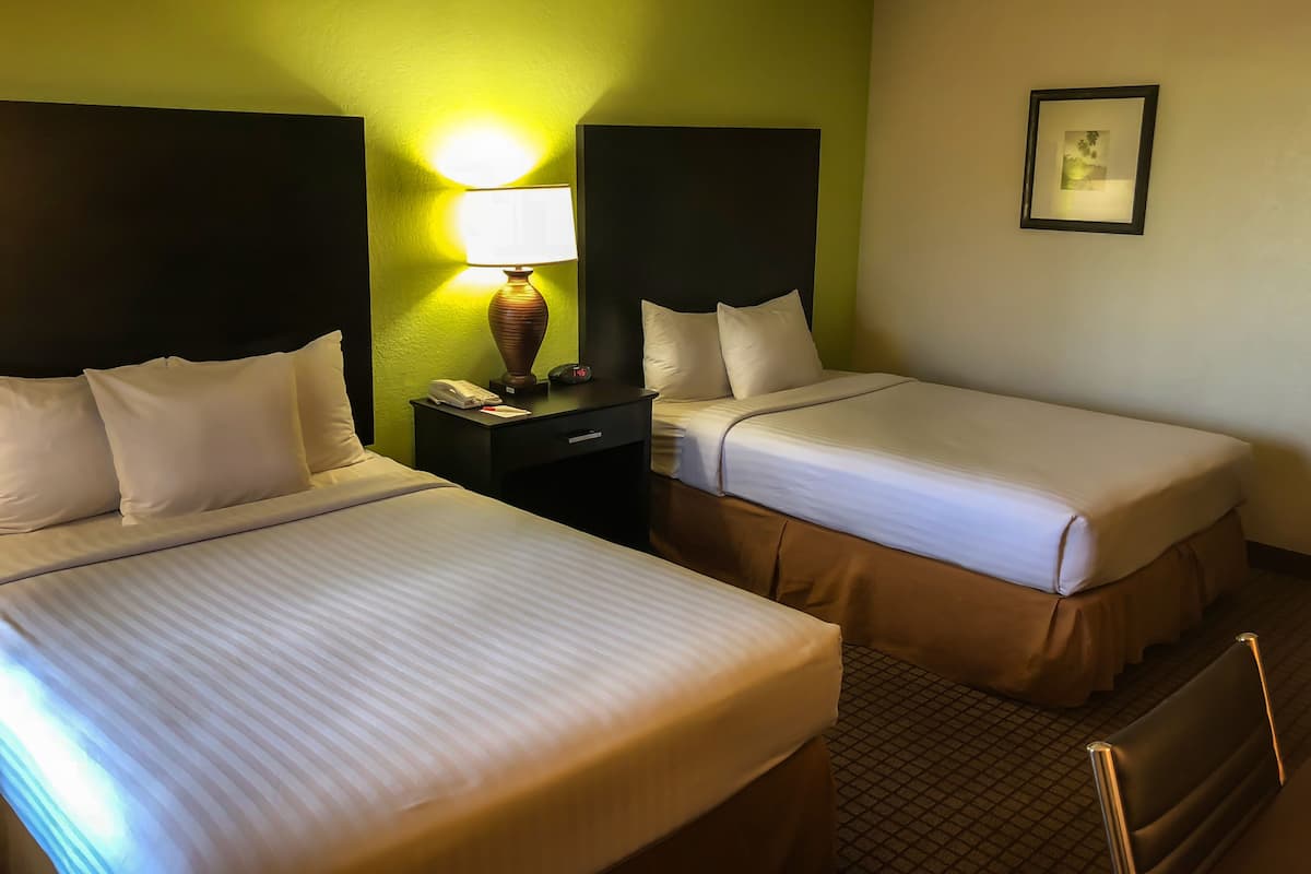 Standard Room, 2 Double Beds, Non Smoking | Desk, iron/ironing board, free cribs/infant beds, rollaway beds