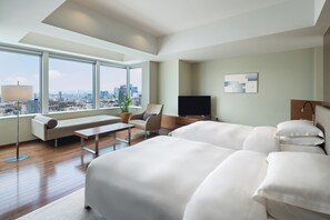 Suite, 2 enkeltsenger (Diplomat) | Italienske Frette-laken, sengetøy av topp kvalitet, dundyner og minibar