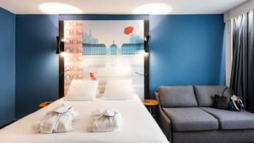 Coffres-forts dans les chambres, bureau, rideaux occultants