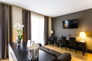 1 dormitori, roba de llit d'alta qualitat i minibar 