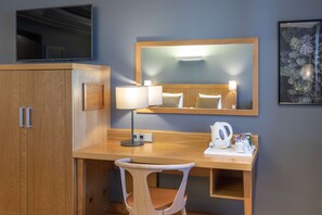 Minibar, in-room safe, desk, laptop workspace