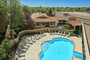 Indoor pool, outdoor pool