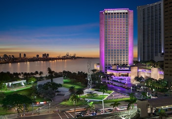 Rooftop terrace at InterContinental Miami, an IHG Hotel