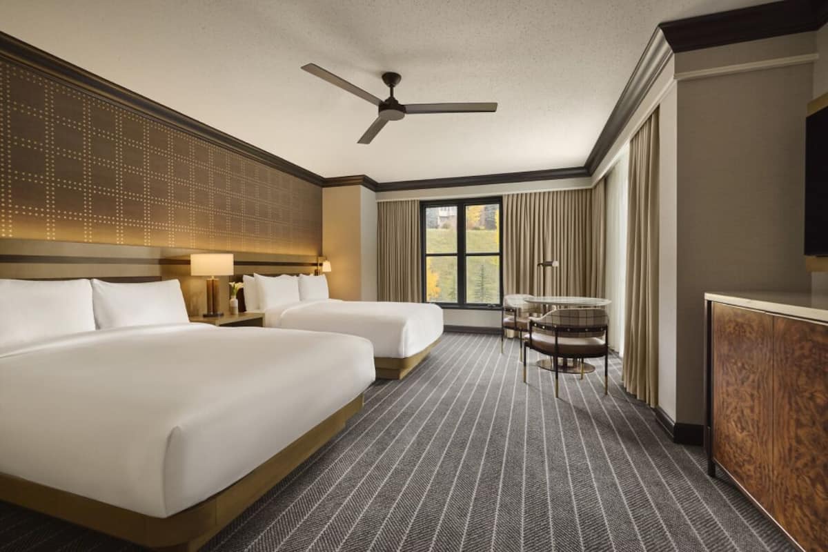 Room, 2 Queen Beds, Mountain View | Egyptian cotton sheets, premium bedding, down comforters, pillowtop beds