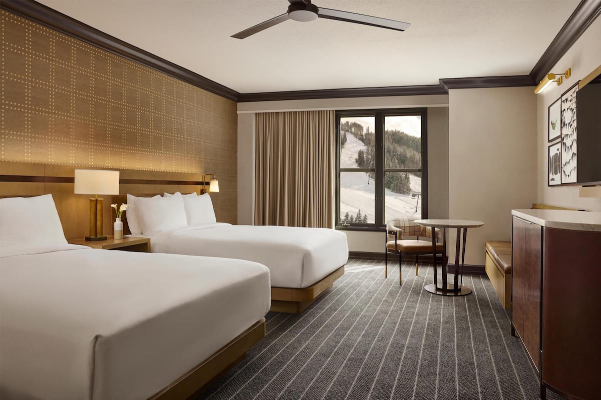 Room, 2 Queen Beds, Mountain View | Egyptian cotton sheets, premium bedding, down comforters, pillowtop beds