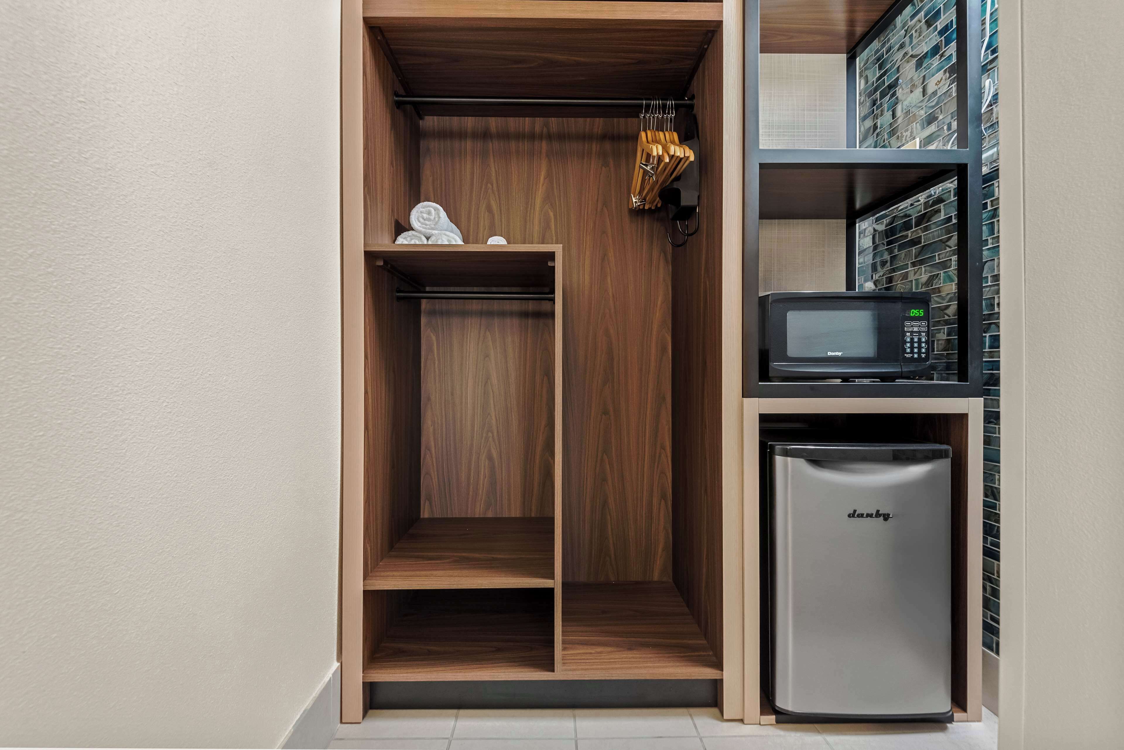 pillow-top beds, individually furnished, desk, blackout curtains