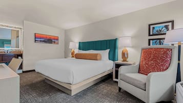 Pillow-top beds, desk, blackout curtains, iron/ironing board