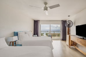 1 bedroom, premium bedding, down comforters, pillowtop beds