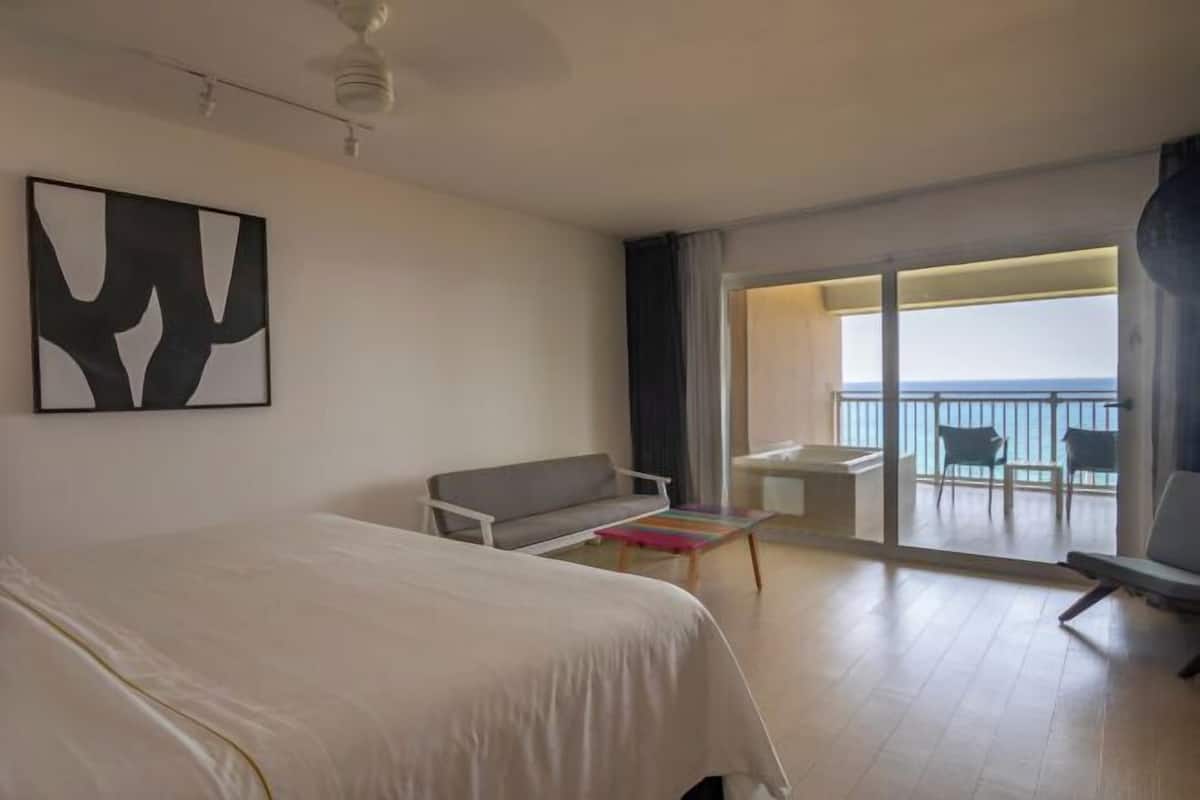 Premium bedding, down duvets, pillow-top beds, free minibar