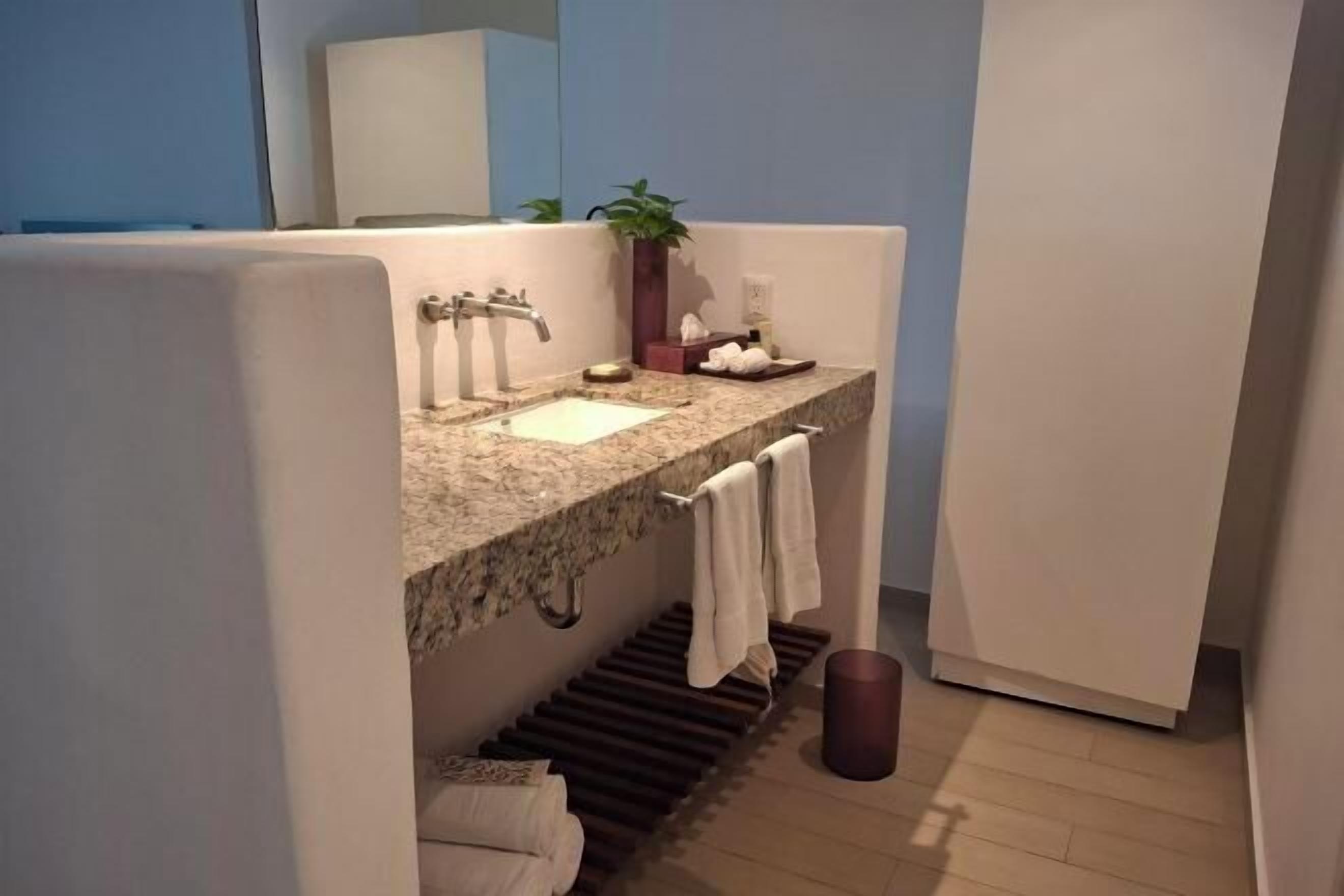 Bathroom | Shower, rainfall showerhead, eco-friendly toiletries, hair dryer